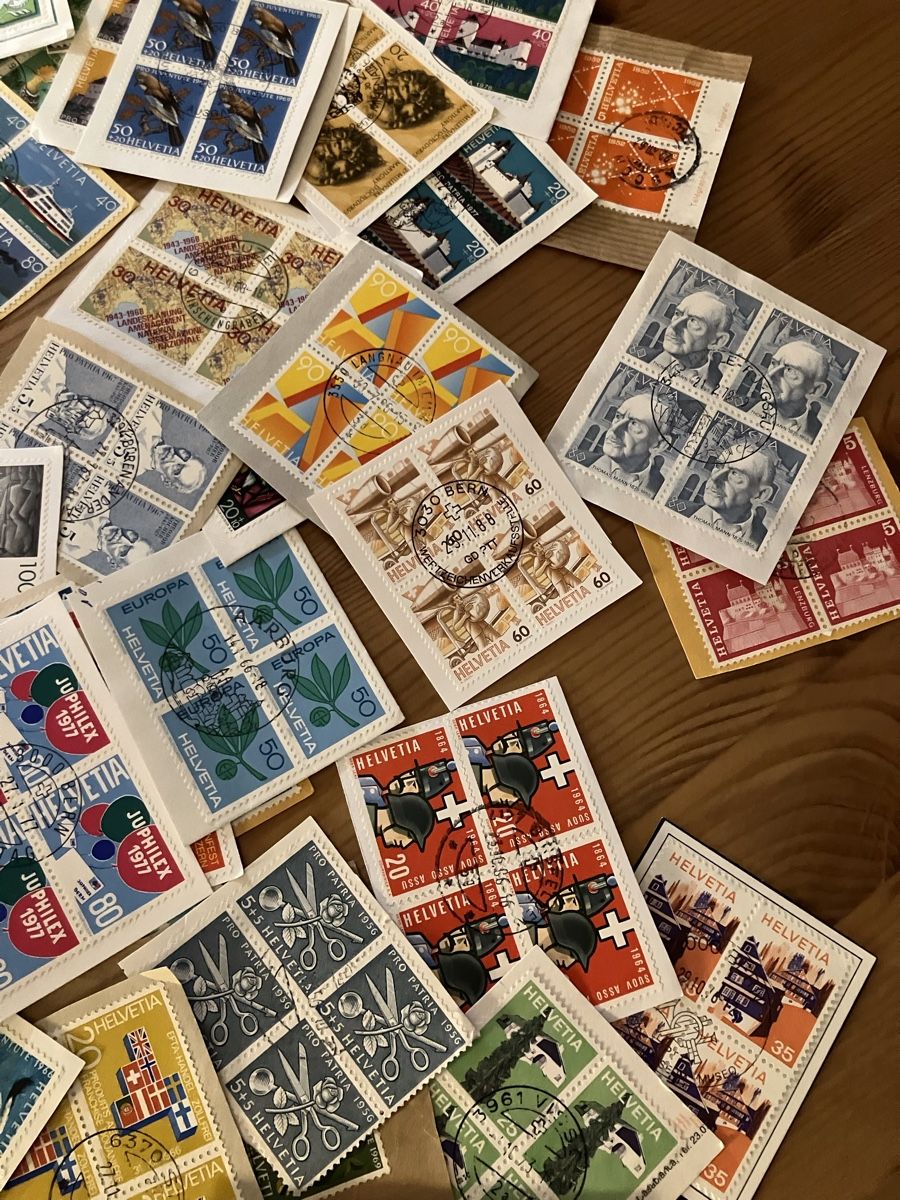 Alle Briefmarken: 4er Blocks schweiz – Gebraucht aus Bettwiesen von Jumpingfox 7