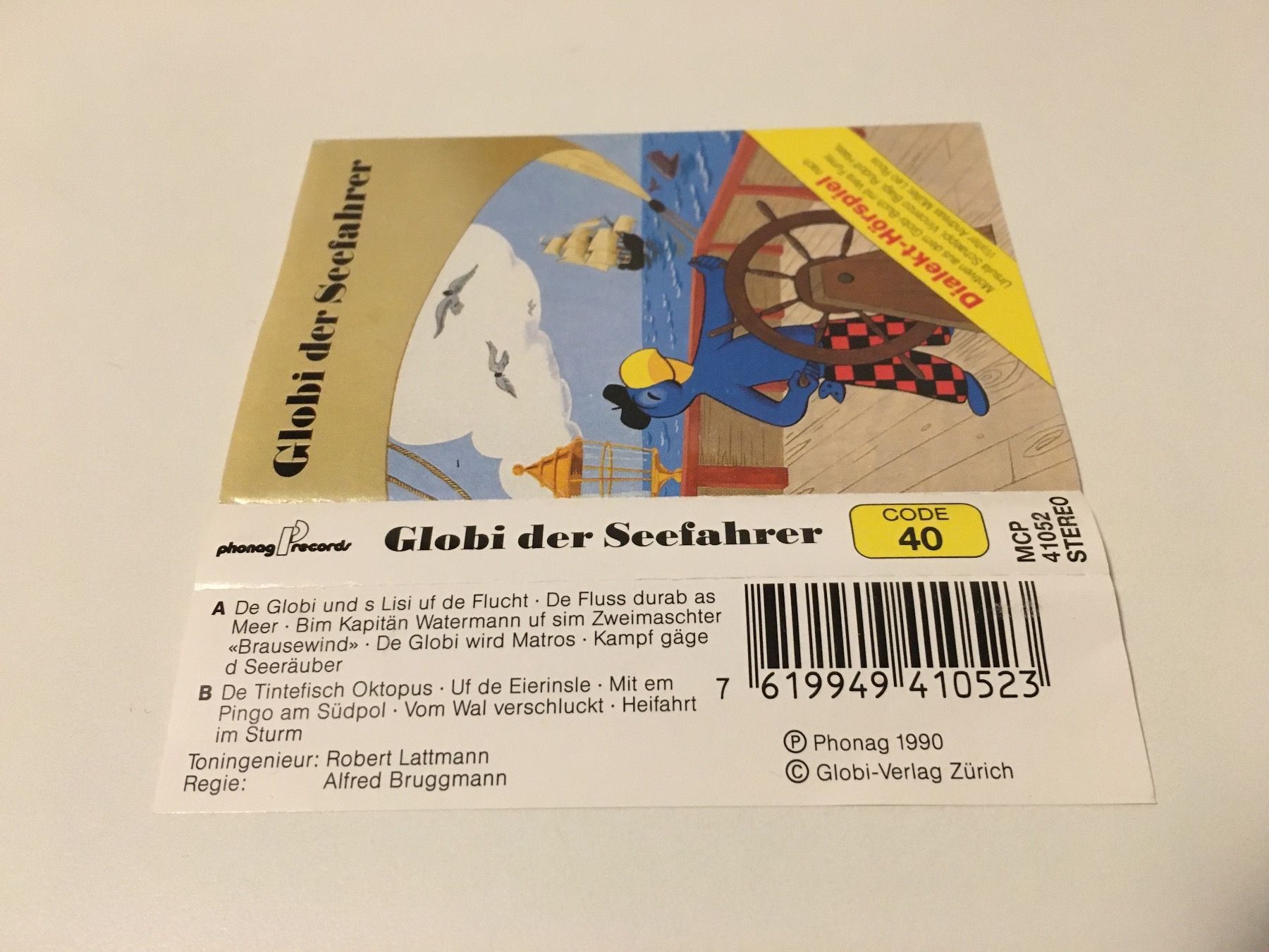 Musicassette: Globi der Seefahrer  - Phonag - 1990 – Usato da Andwil SG venduto da Rainboli 7