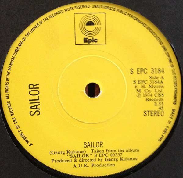 Schallplatten: Sailor : Sailor 7" – Gebraucht aus Steinhausen von Vilivinili