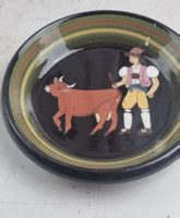 Keramik Kunstkeramik Teller Bauernmalerei - Burkart Keramik