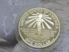 USA 1 Dollar 1986 Statue of Liberty on Ellis island