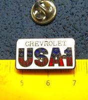 CHEVROELT USA NO.1 AUTO PIN ENAMEL SILBRIG