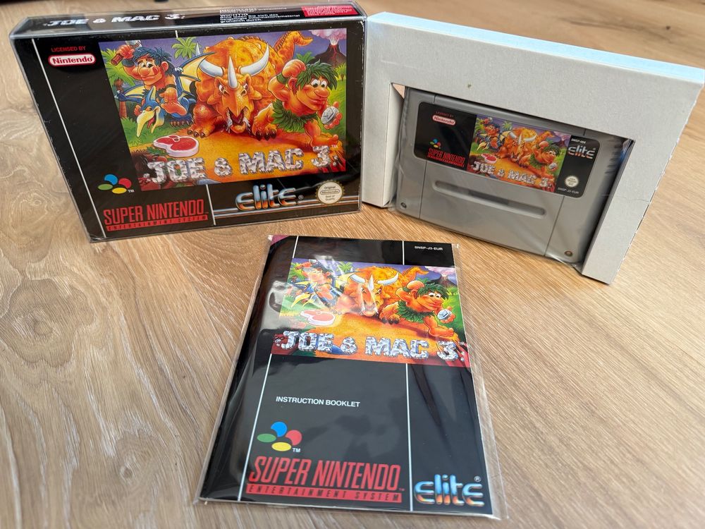 Joe & Mac 3 SNES PAL EU(mit EN/DE/FR Anleitung) *sehr gut* 1