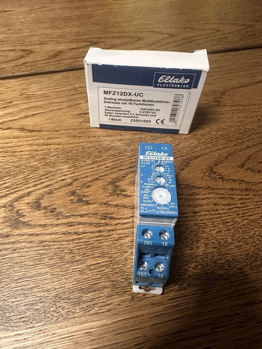 Eltako Interruttori: Eltako MFZ12DX-UC Multifunktionsrel. neu und originalverpack – Nuovo e nell'imballaggio originale da steffisburg venduto da releve
