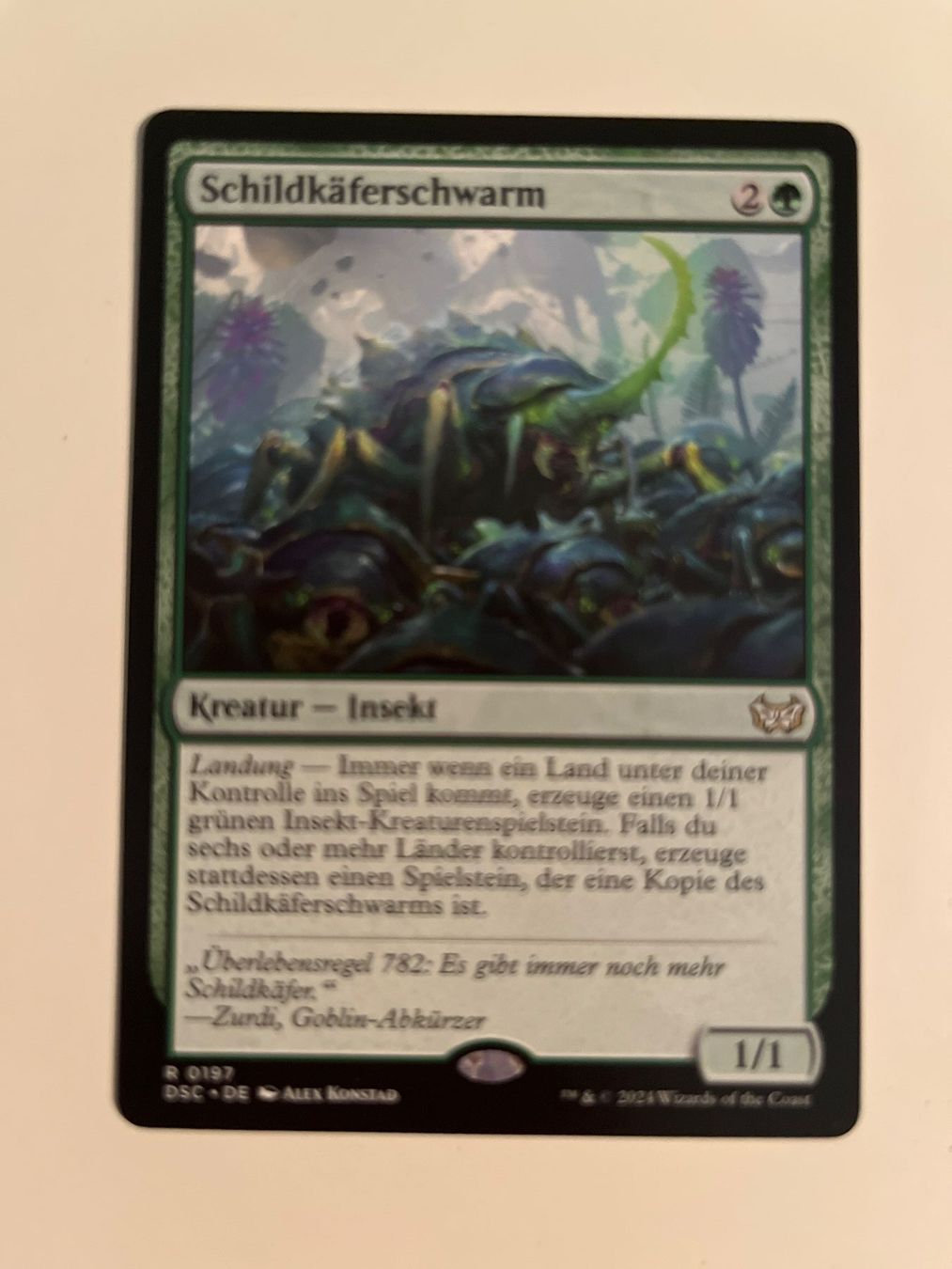 Magic The Gathering Carte collezionabili: 1 x Schildkäferschwarm - Magic: The Gathering - MtG – Usato da Kriens venduto da Shadi1980
