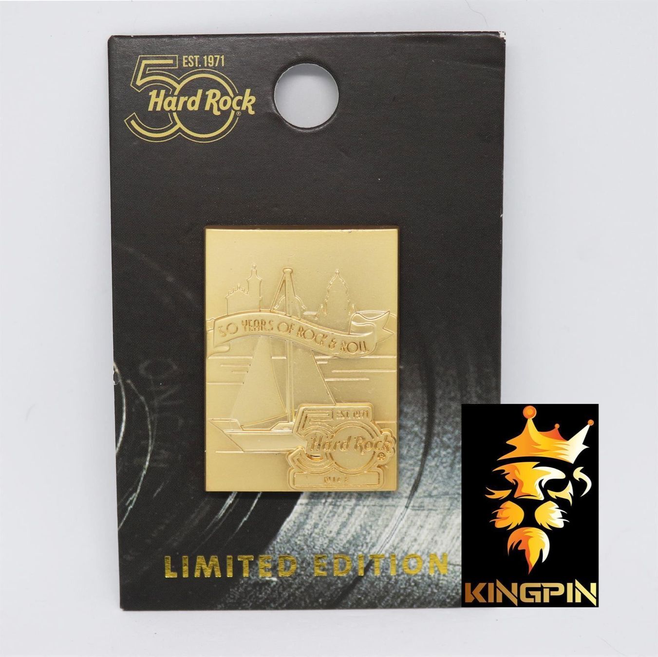 Hard Rock Cafe Plaketten & Abzeichen: HARD ROCK CAFE PIN 50th Puzzle Pin Nice Frankreich – Neu (gemäss Beschreibung) aus Hinterforst von -KINGPIN-