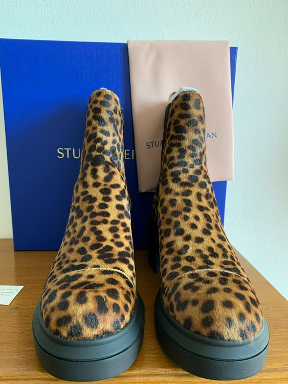 Stuart Weitzmann 2024 Lederstiefel mit Echtfell