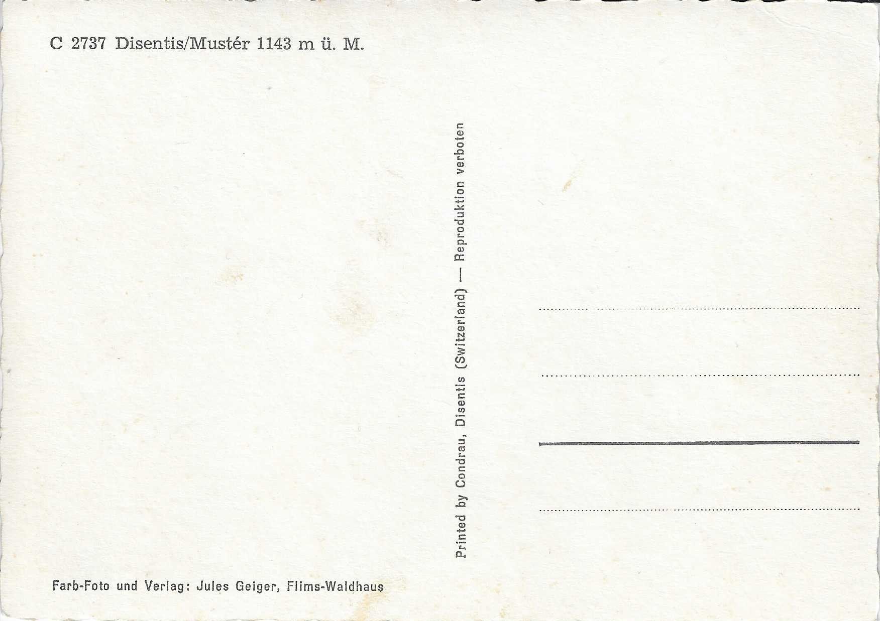 Cartoline postali: Disentis/Mustér GR – Nuovo (secondo la descrizione) da Rothrist venduto da Stranglehold 1