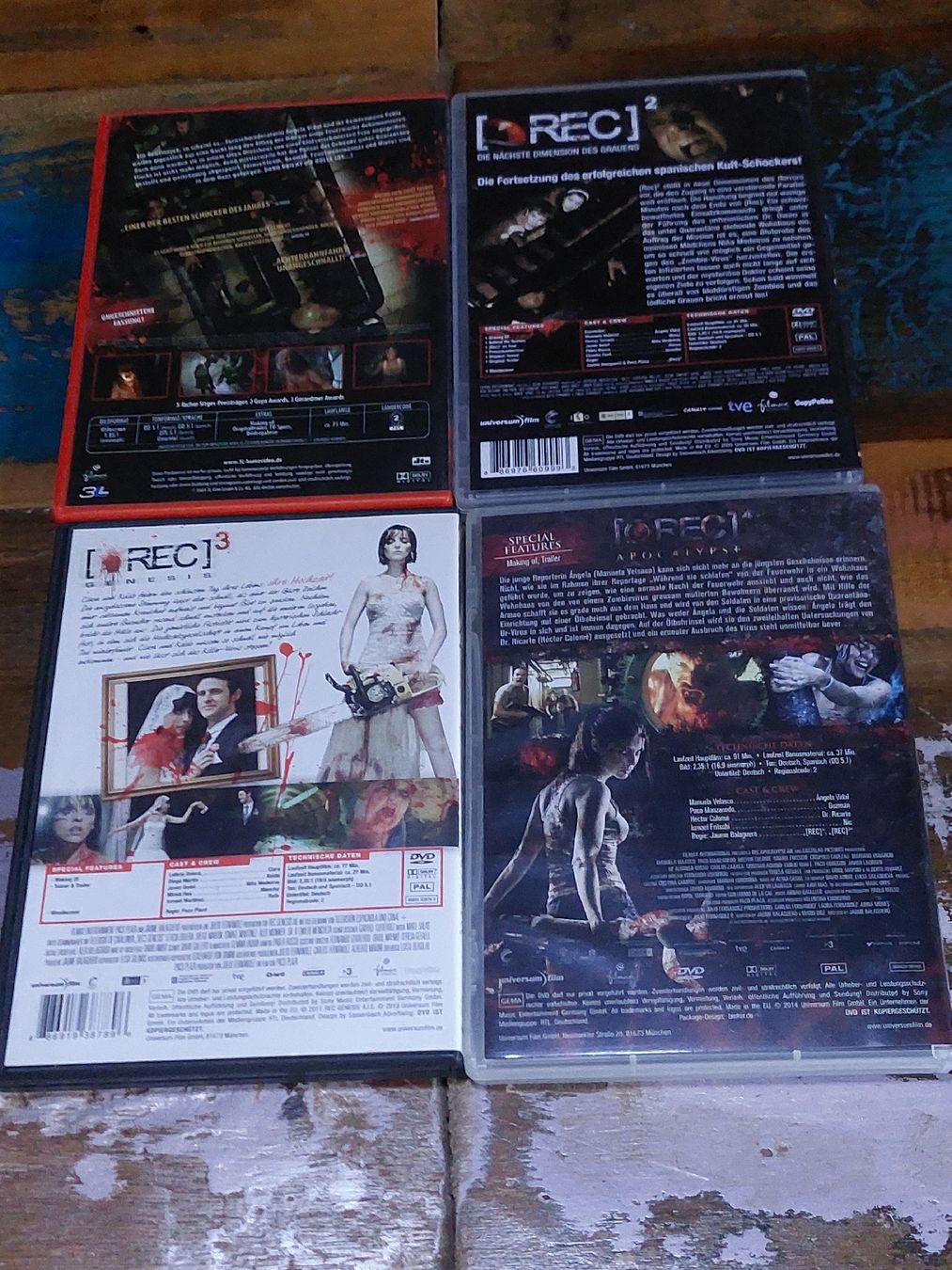 Tous les DVDs: Rec 1 - 4, DVD Horror Sammlung – D'occasion à Winterthur par Belzarek 1