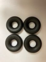 4x Dinky Toy Foden Pneus schwarz 20mm round