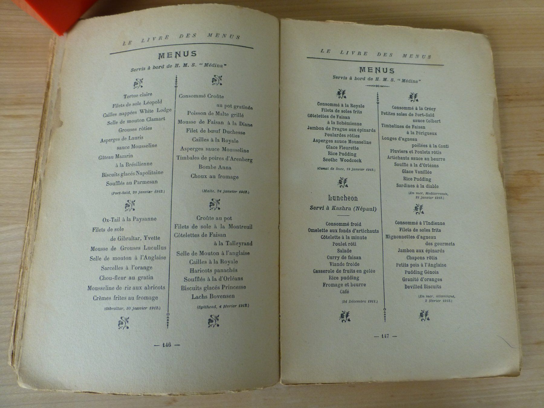 Bücher: Menubuch aus dem Jahr 1932 – Gebraucht aus Bettlach von 1saurer 6