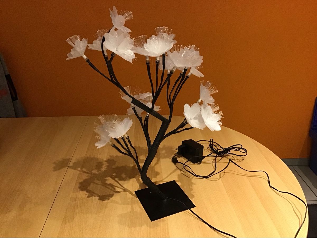 Tutte le decorazioni: LED Fiberoptik Baum mit Blüten 45cm – Nuovo e nell'imballaggio originale da Trimbach venduto da Mery70 1