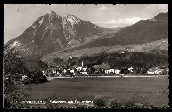 Cartoline postali: Sarnen /Obw., Kollegium mit Stanserhorn – Usato da Berlin venduto da bartko-reher