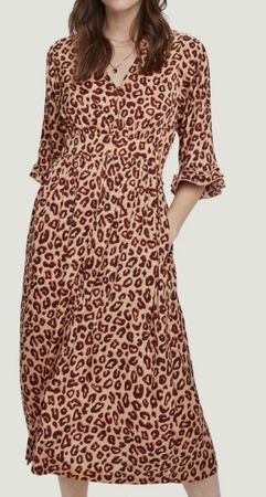 Robe longue imprimé léopard Scotch & Soda T. S été légère 