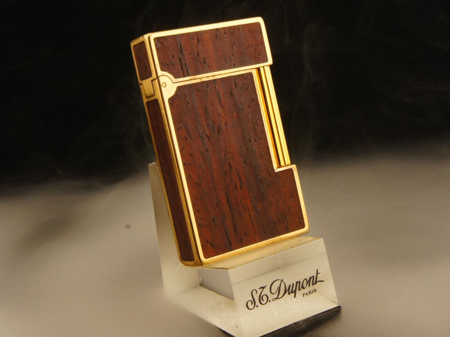 Neues Davidoff S.T. Dupont Feuerzeug Mahagoni Doppelflamme! (Gebraucht ...