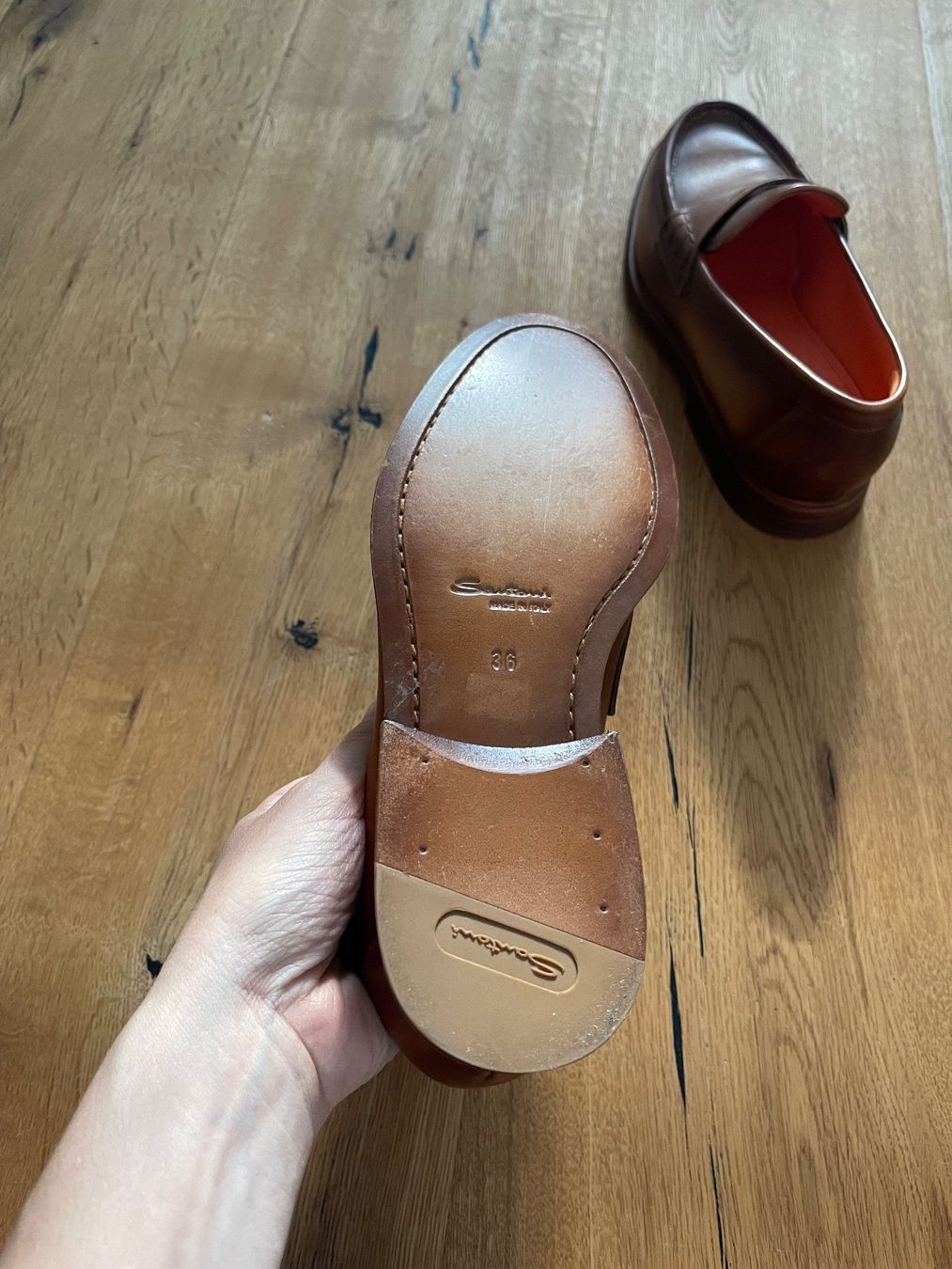 Santoni Scarpe da donna: Santoni Leder Loafers Gr. 36 – Usato da Ettingen venduto da cla_526w 2