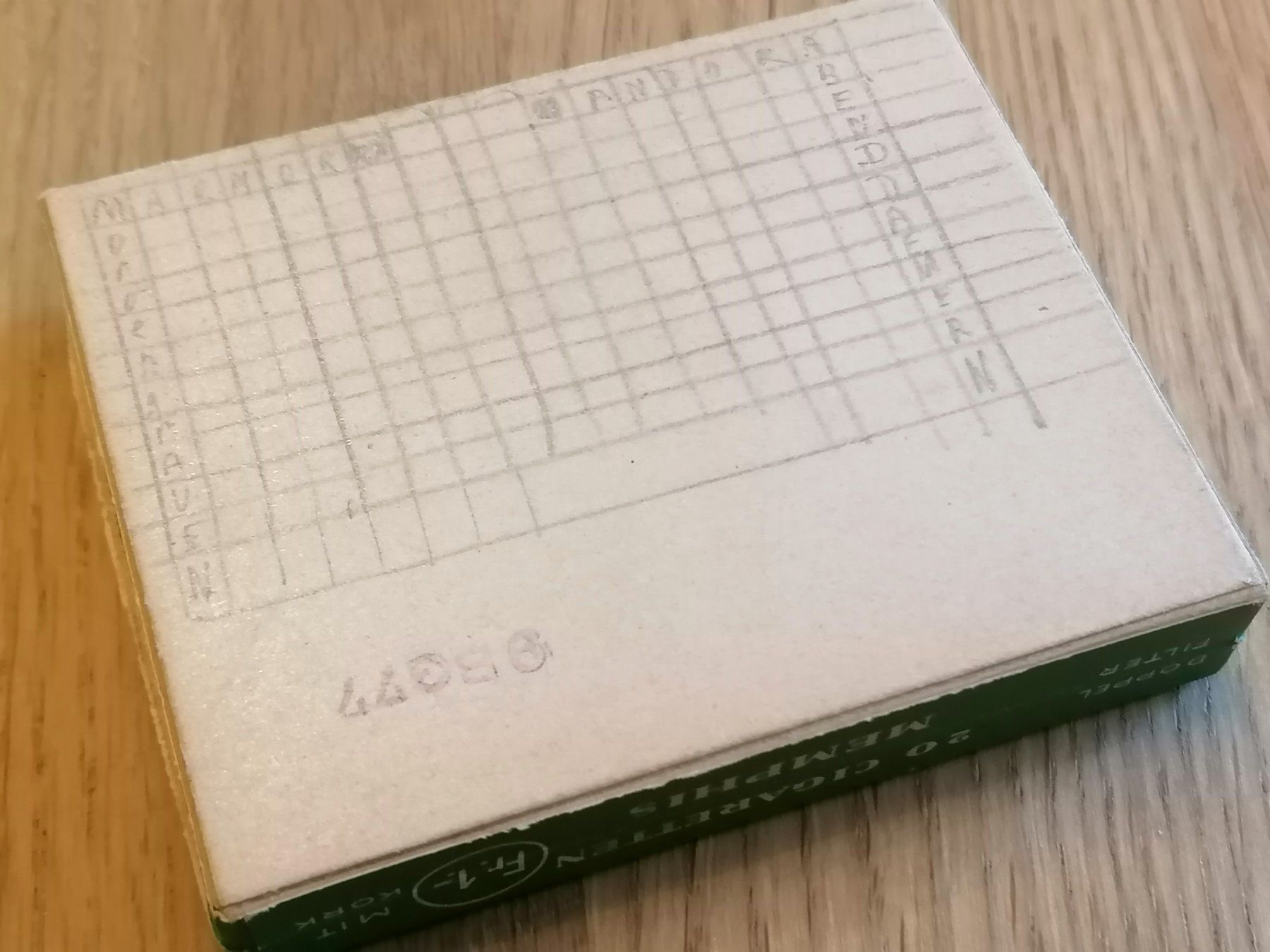 Dosen: Memphis Zigaretten Kartonschachtel – Gebraucht aus Basel von vintagecollector 2