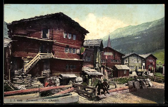 Cartes postales: AK Zermatt, Les Chalets – D'occasion à Berlin par bartko-reher
