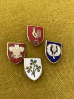 Rugby Anstecknadeln Schottland  Irland Wales und Frankreich