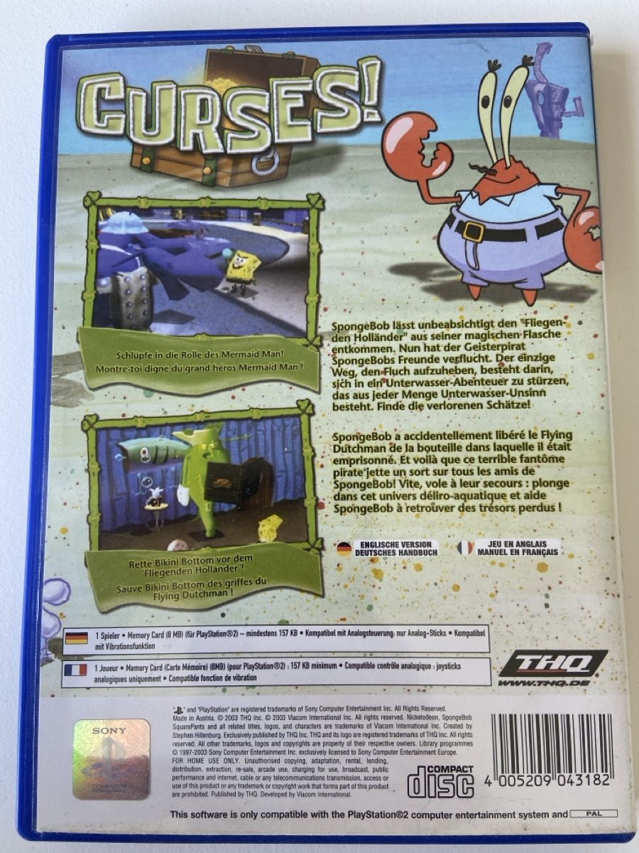 Sony Giochi: SpongeBob Squarepants: Rache des Fliegenden Holländers PS2 – Usato da Gossau SG venduto da shnizzle 1