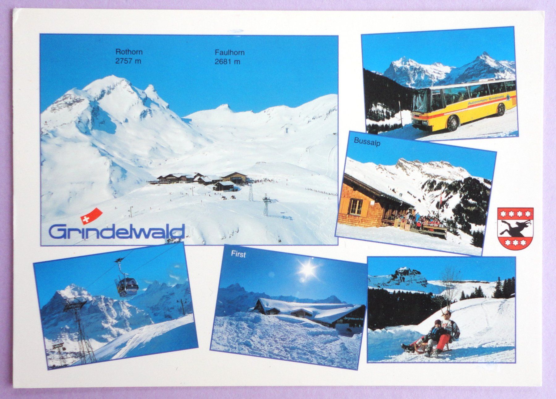 Cartoline postali: Grindelwald 1050 m, B.O. – Usato da Fétigny venduto da Billy2miny