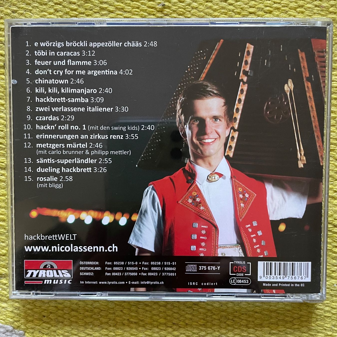CDs: NICOLAS SENN-MIT UNTERSCHRIFT HACKBRETTWELT – Gebraucht aus Rorschacherberg von CD-Roli 1