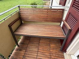 Gartensitzbank aus Holz