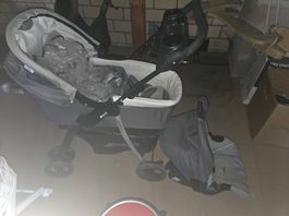 Kinderwagen Kombi Hauck mit Zubeh. grau guter Zustand