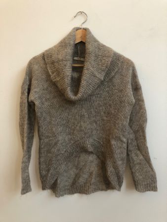 pull à col roulé en laine