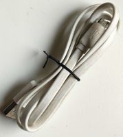 Flat Micro USB Cable , 1 meter, white