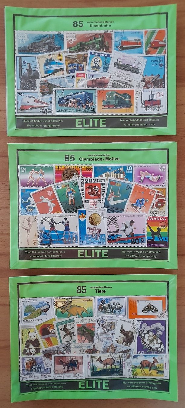 Alle Briefmarken: BRIEFMARKEN-SET alt mit 3x 85 Briefmarken - Versch. Länder – Neu und originalverpackt aus Muttenz von Hotschahi