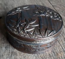 Sammler Dose -  Pillendose  -  Jugendstil  -  Kupfer