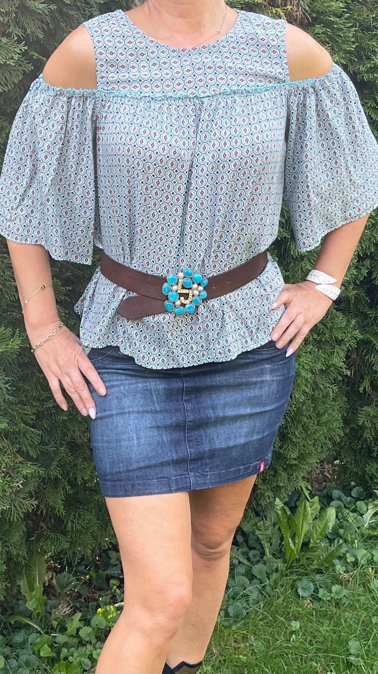 Esprit Blusen: Esprit camicetta di viscosa con cotone – Neu (gemäss Beschreibung) aus Gordevio von LanaZimm
