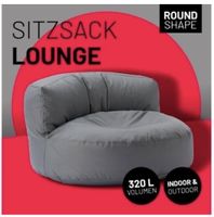 1 Lumaland Sitzsack Lounge 320L grau Indoor Outdoor neu