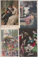 40  Gruss - Kunst - Diverse Karten