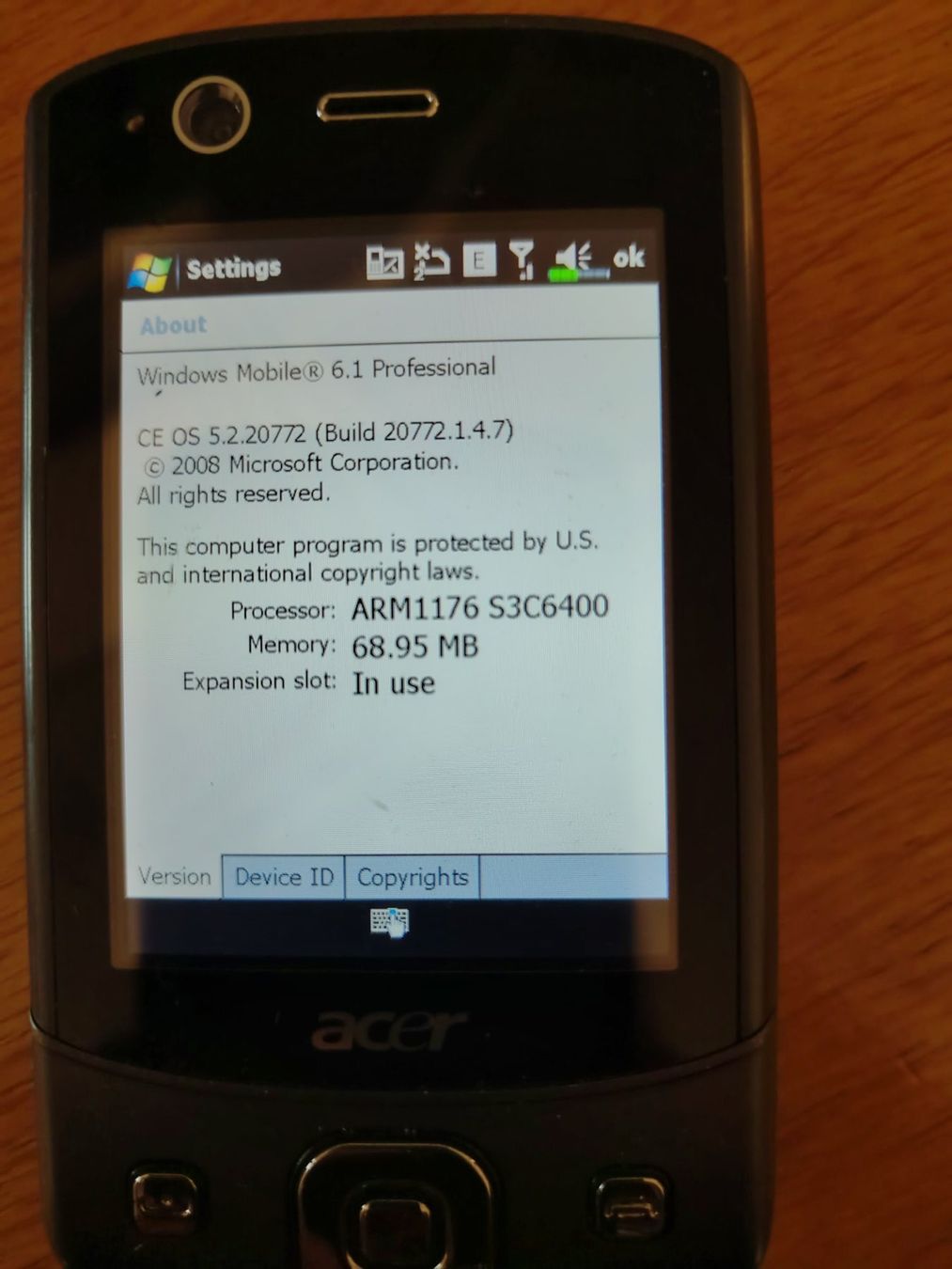 Acer Telefoni cellulari / Smartphones: Acer DX900 Windows Mobile 6.1 Dual SIM – Usato da Kleindöttingen venduto da Lupo_55 8