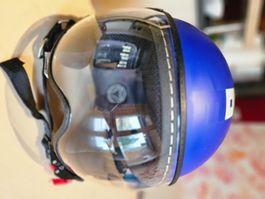Neuwertiger Töffhelm, Grösse 50-52,  blau!