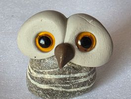 Eule Figur Naturstein  Handgemacht ein zigartige Figur