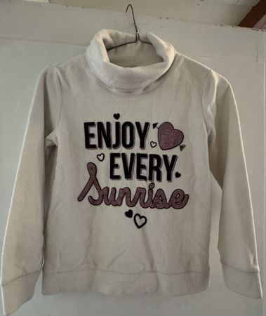 Cozy Fleece Pullover - ENJOY EVERY Sunrise - Size 134/140