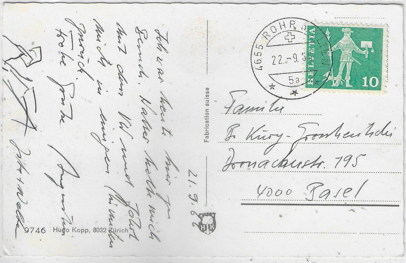 Cartoline postali: Rohr bei Olten – Usato da Ettingen venduto da Kartenplanet 1