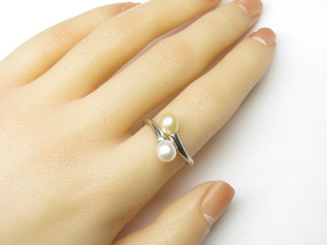 Anelli: Vintage Ring Silber 925 + MP Perlen Gr. 58 – Usato da Ermatingen venduto da Decovin 2