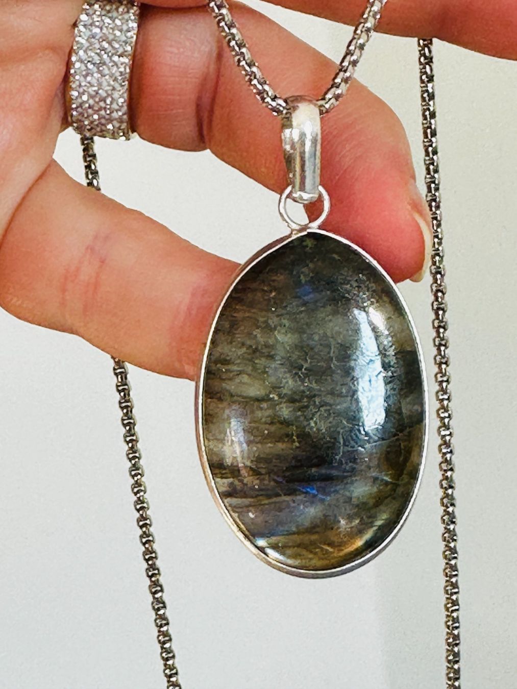 Catenine: Labradorite necklace – Nuovo e nell'imballaggio originale da Genève venduto da AGBERG 6