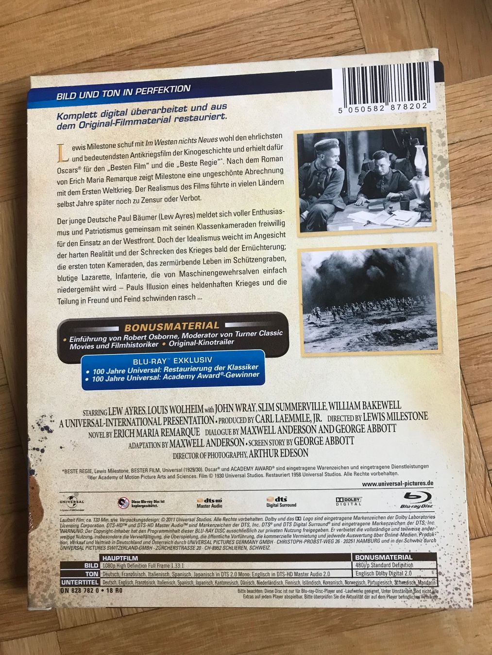 Tutti i DVDs: Im Westen nichts Neues - Digibook - Blu-ray – Nuovo (secondo la descrizione) da Zürich venduto da Malcom 4