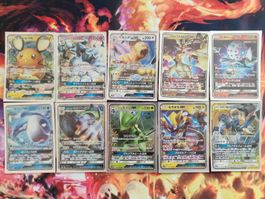 Pokémon Karten Set GX japanisch 10 Stück guter Zustand
