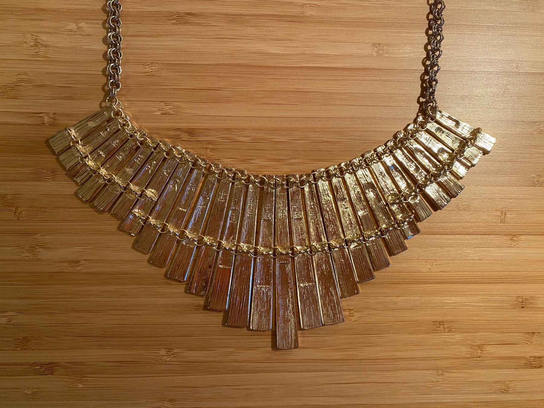 Catenine: Schöne Kette mit Gold- und Perlmutt-Optik – Nuovo (secondo la descrizione) da Zürich venduto da Wim-Broccoli 4