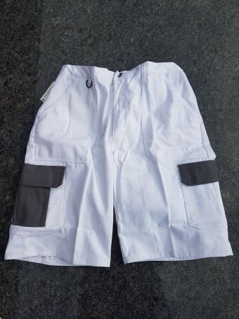 kurze Arbeiterhose Gr.56 XL weiss NEU!