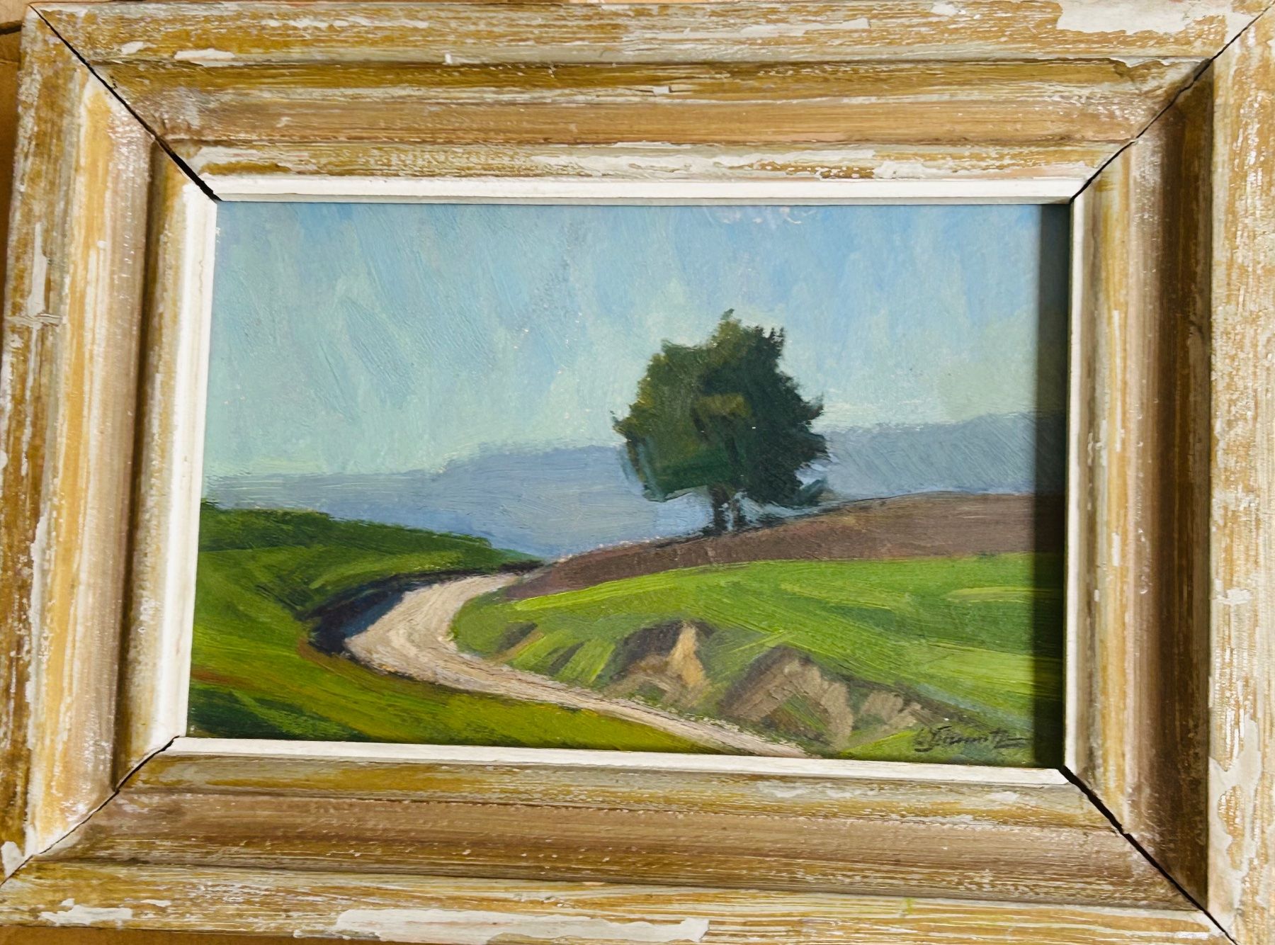 Dipinti: Werner Schmutz () Weite Landschaft im Jura – Usato da Turgi venduto da dewi2003