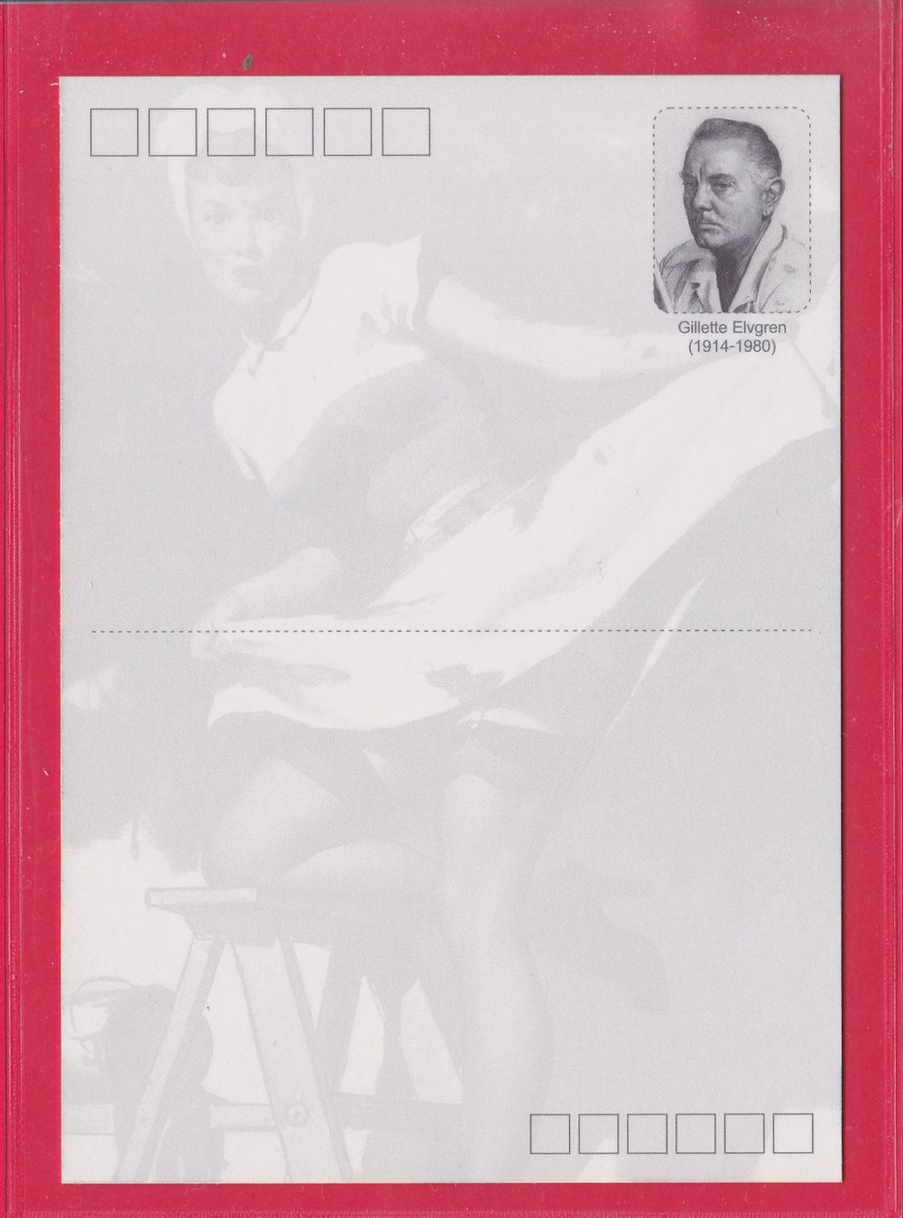 Ansichtskarten: PIN UP, GESCHENKE, GILLETTE ELVGREN – Gebraucht aus Oberrieden von Gebirgsstelze 1