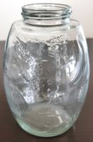 Vintage Glas Jar/Vorratsglas mit Frucht Design, Top!
