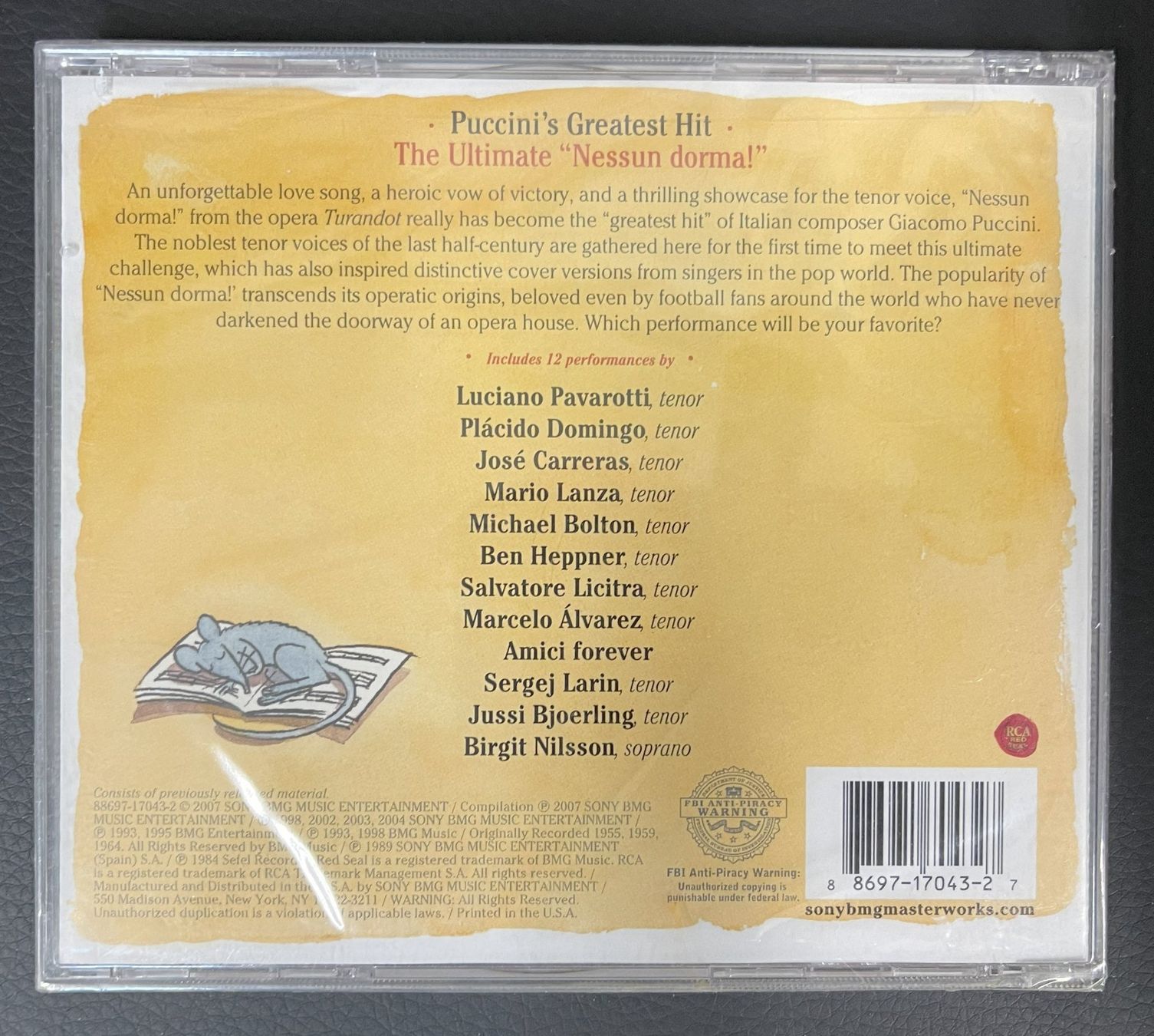 CD: Puccini's Greatest Hit - The Ultimate "Nessun dorma" - CD – Nuovo e nell'imballaggio originale da Oftringen venduto da Vucki 1